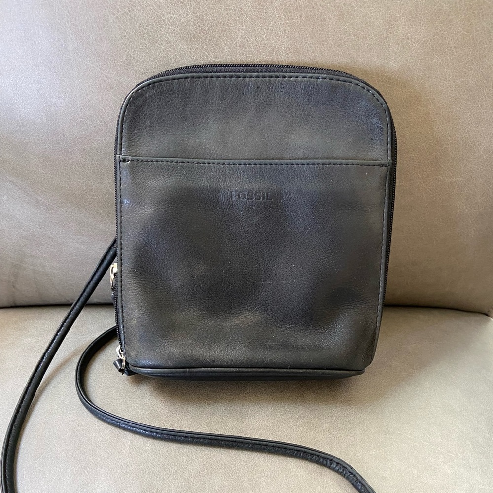 Fossil black crossbody bag